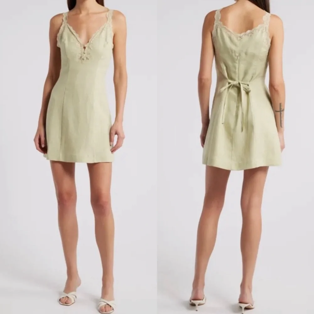 Reformation Kaya Linen Mini Dress